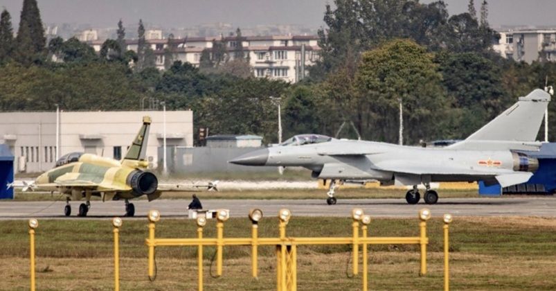 JF-17 (left) and Heavier J-10