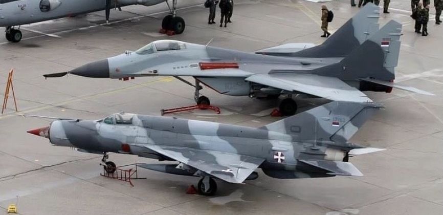 Serbian Air Force MiG-29 and MiG-21