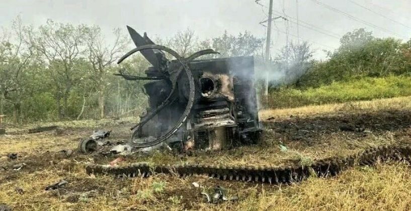 Ukrainian Artillery After Shahed 136 Strike