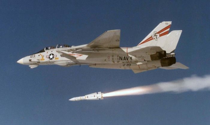 F-14 Fires AIM-54 Missile