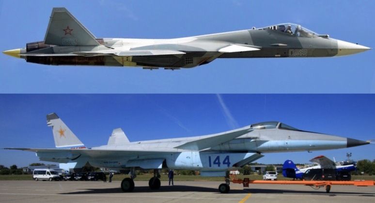 Su-57 Prototype and MiG 1.44 Technology Demonstrator