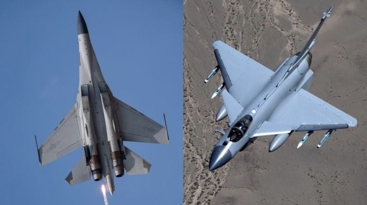 Chinese J-16 (left) and J-10C Fighters