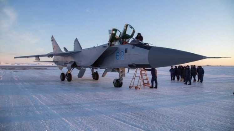 MiG-31 Foxhound Above the Arctic Circle