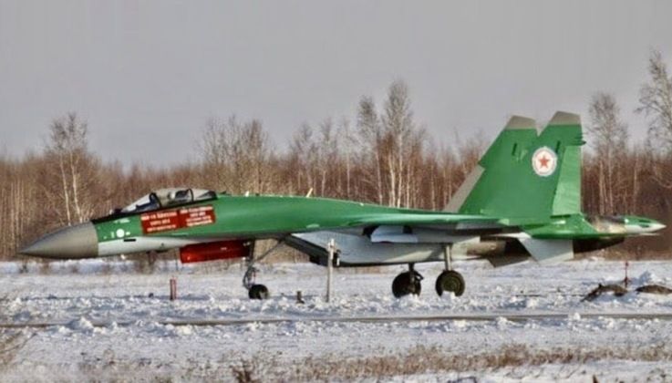 Su-35 Fighter in North Korean Colours - artwork