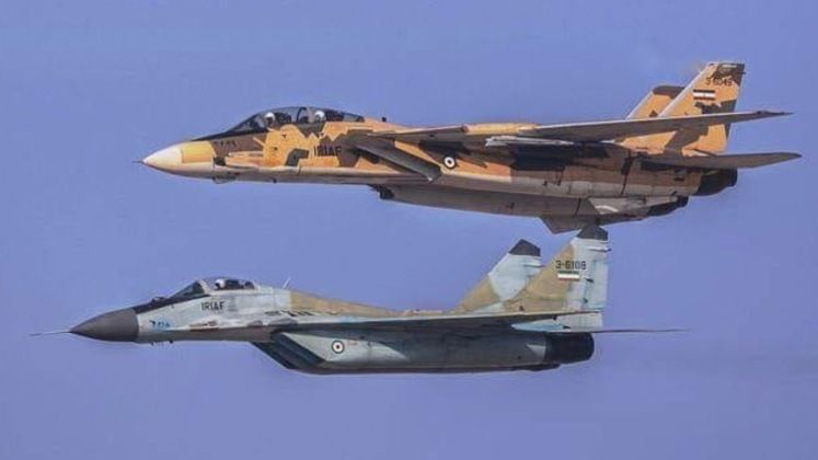 Iranian Air Force F-14 and MiG-29