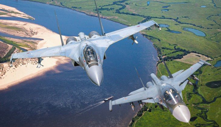 Su-35 and Su-34 Heavyweight Fighters 