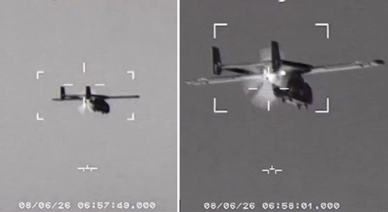 Footage From Rafale Interception of Maya Drone