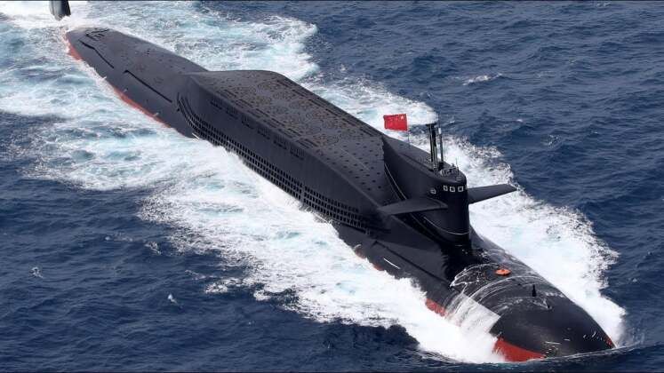 Chinese Type 094 Class Nuclear Powered Ballistic Missile Submarine