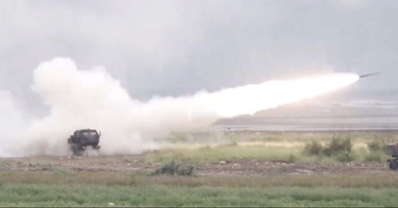 Republic of China Army Rocket Artillery Launch From HIMARS