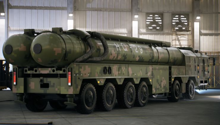 Launcher From Mainland Chinese HQ-29 Long Range Anti-Ballistic Missile System
