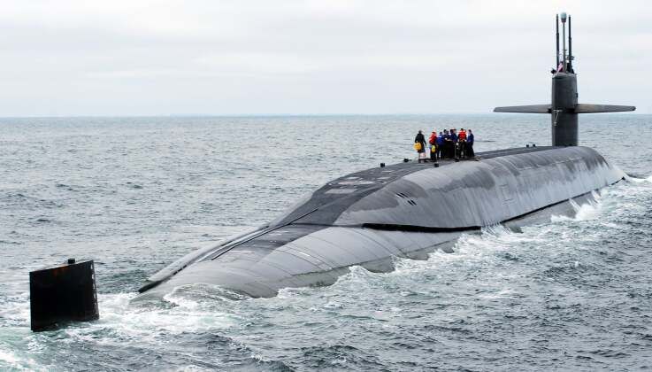U.S. Navy Ohio Class Nuclear Powered Ballistic Missile Submarine