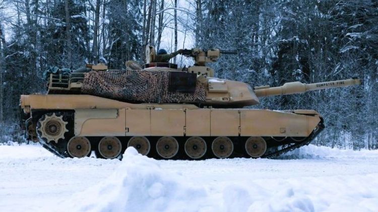 U.S. Army M1A2 Abrams Tank in Estonia in February 2026