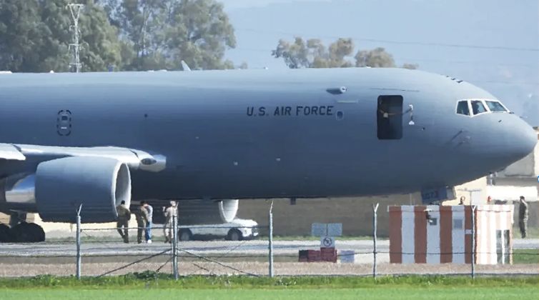 U.S. Air Force KC-46 Broken Down in Spain During Military Buildup Against Iran