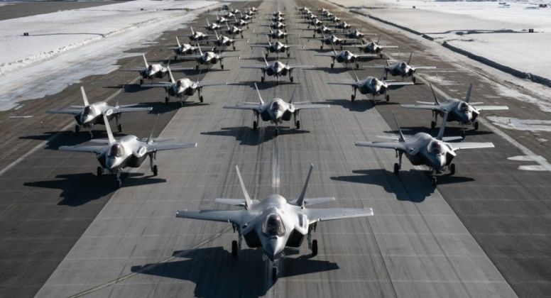 F-35A Fighters at Eielson Air Force Base in Alaska