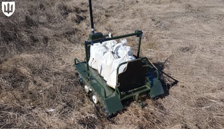 Ukrainian Army Tracked Logistics Robot