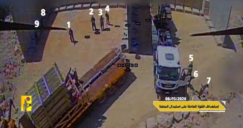 Personnel Associated with Israeli Iron Dome System Moments Before Hezbollah Drone Impact