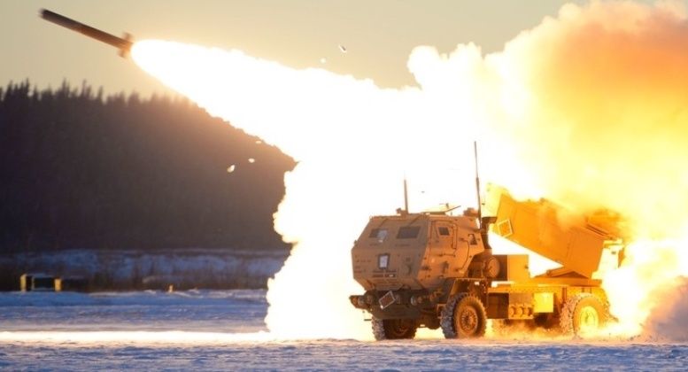 Rocket Launch From HIMARS System