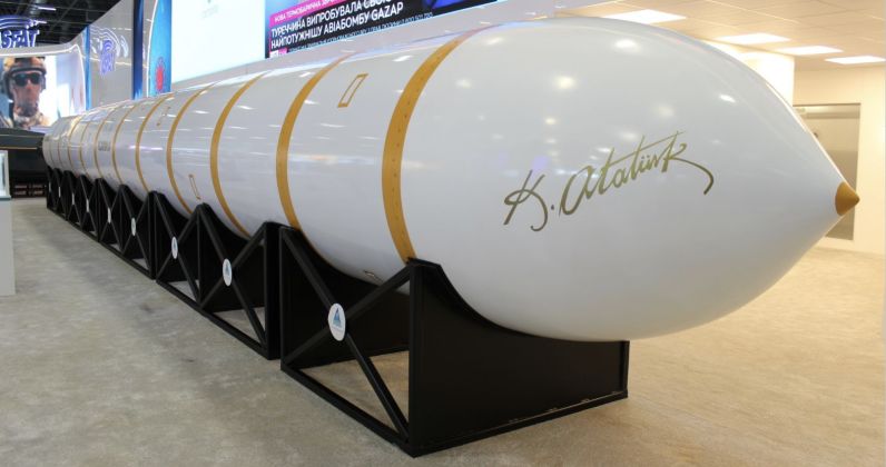 Yildirimhan Ballistic Missile on Display