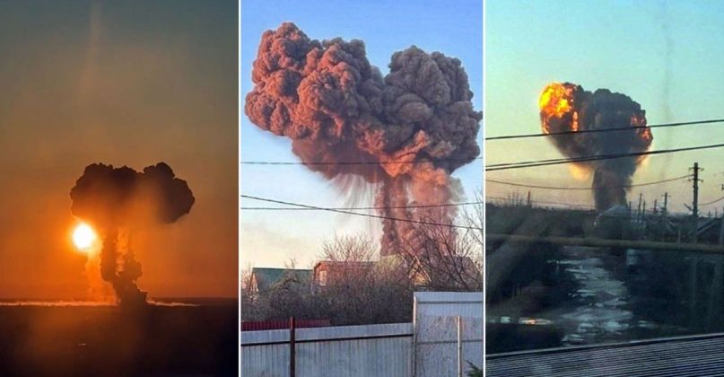Explosions After Ukrainian Drone Strike on Engels Air Force Base in mid-2025