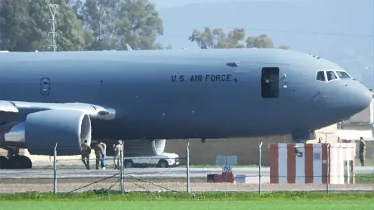 Grounded U.S. Air Force KC-46 Tanker at Moron Air Base