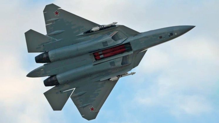Su-57 Fighter Equipped For Air Defence Suppression