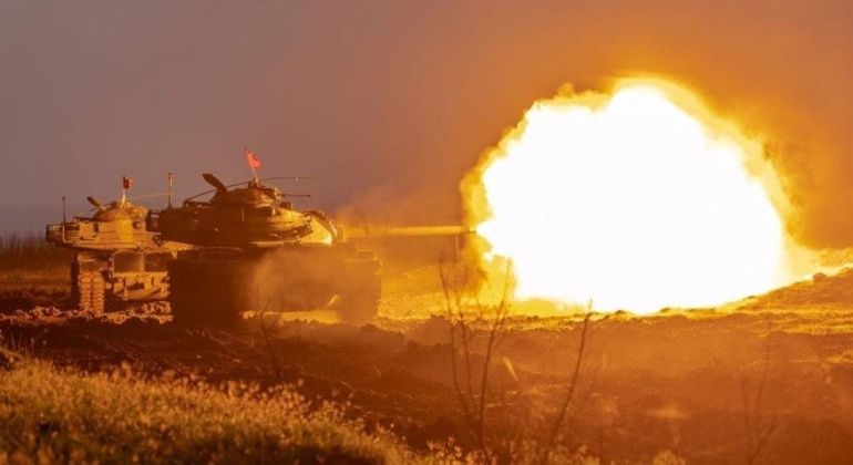 Republic of China Army M60 Tank During Penghu Live Fire Exercises