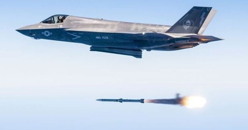 F-35 Fires AIM-120 Air-to-Air Missile