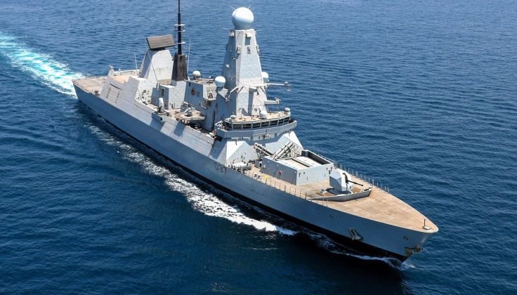 British Royal Navy Type 45 Class Destroyer