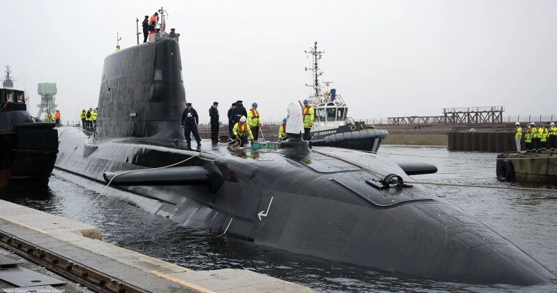 British Royal Navy Astute Class Submarine HMS Anson