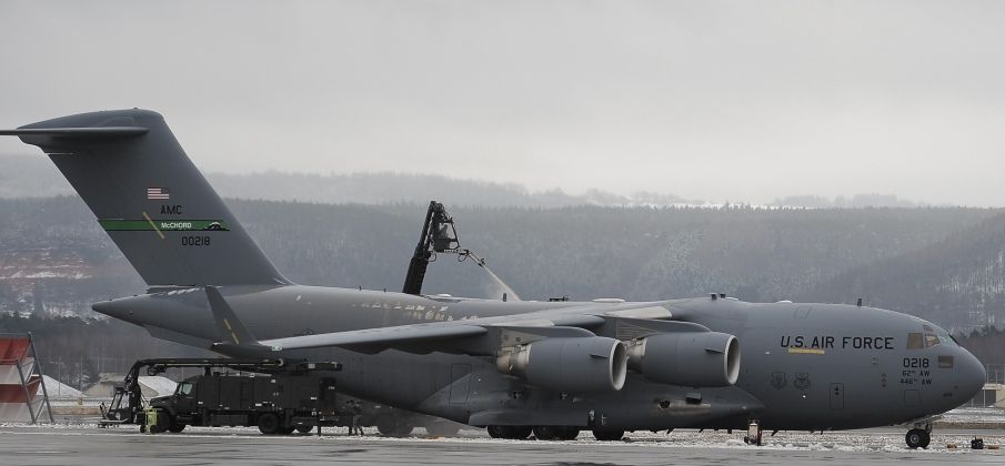 U.S. Air Force C-17 at Ramstein Air Base
