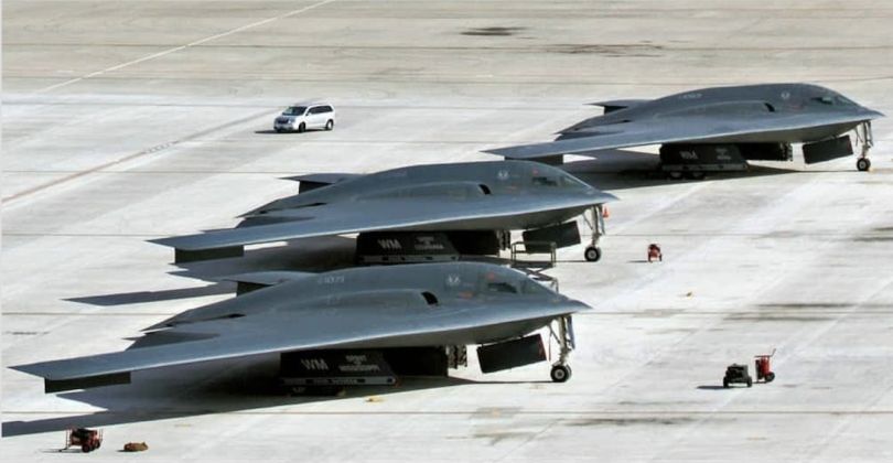 U.S. Air Force B-2 Spirit Intercontinental Range Strategic Bombers