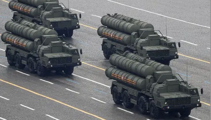 Four Surface-to-Air Missile Launchers From S-400 System