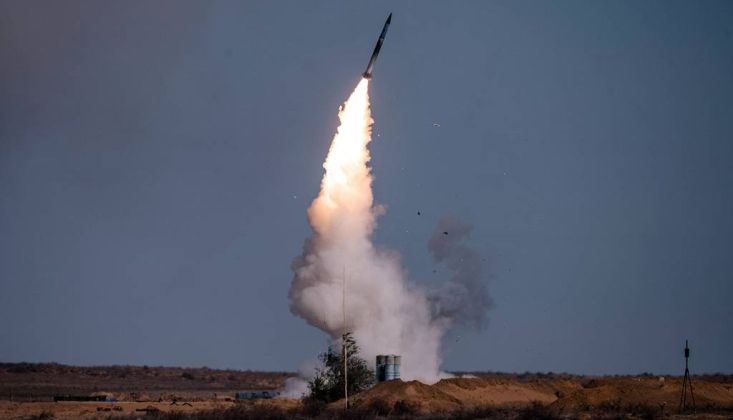 Surface-to-Air Missile Launch From S-400 System