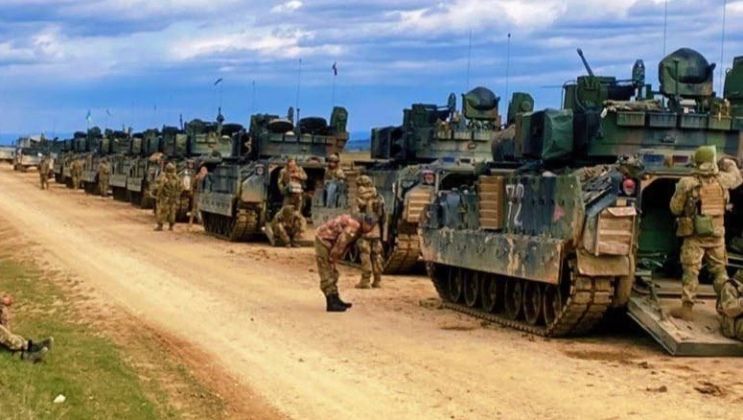 Ukrainian Army Bradley Fighting Vehicles
