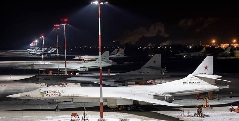 Tu-160 Strategic Bombers at Engels Air Force Base