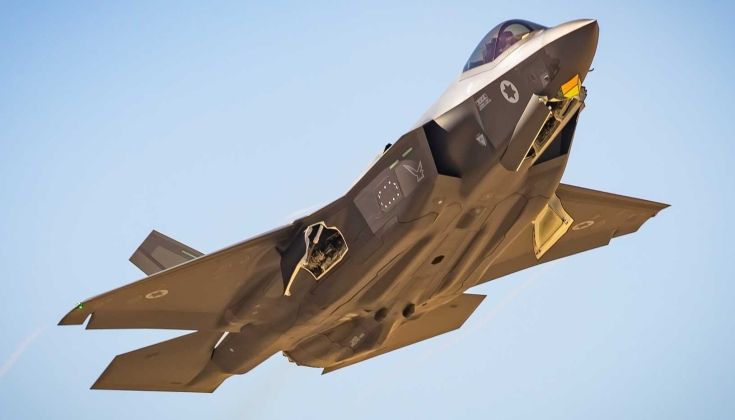A 116 Squadron F-35I with Live GBU-31/B Joint Direct Attack Munitions at Nevatim Air Base