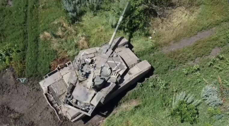 Russian Army T-90M During Operational Deployment in the Ukrainian Theatre