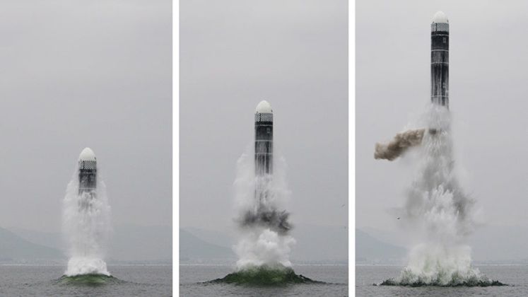 North Korean Pukkuksong-3 Submarine Launched Ballistic Missile Test
