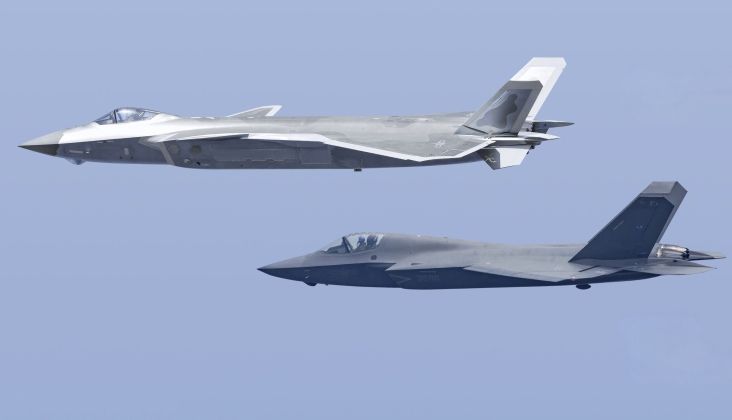 J-20 (top) and J-35 Fifth Generation Fighters