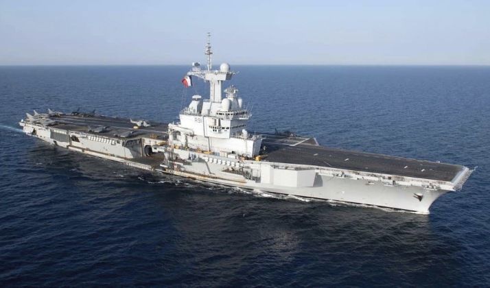 French Navy Aircraft Carrier Charles De Gaulle