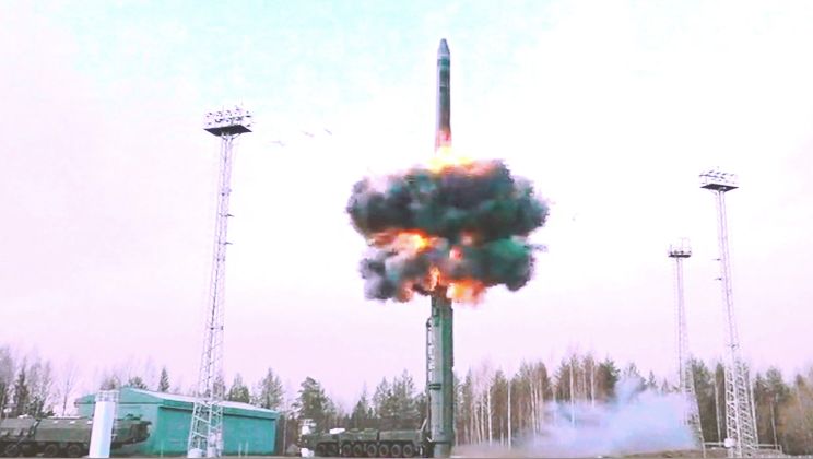 Russian Yars Nuclear ICBM Launch