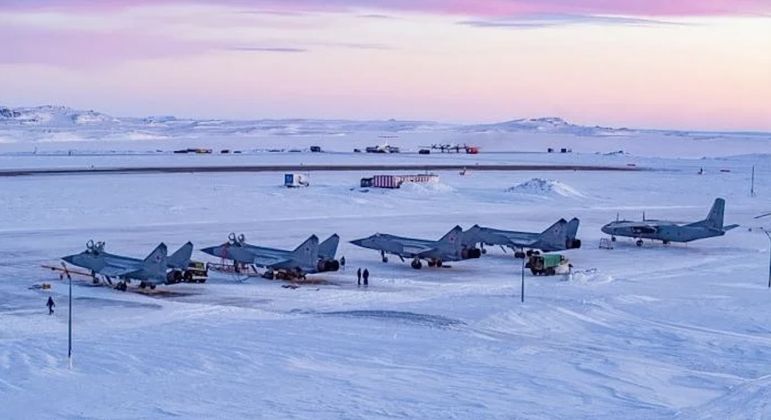 Russian Navy MiG-31BM Rogachevo Air Base in the Novaya Zemlya Arctic