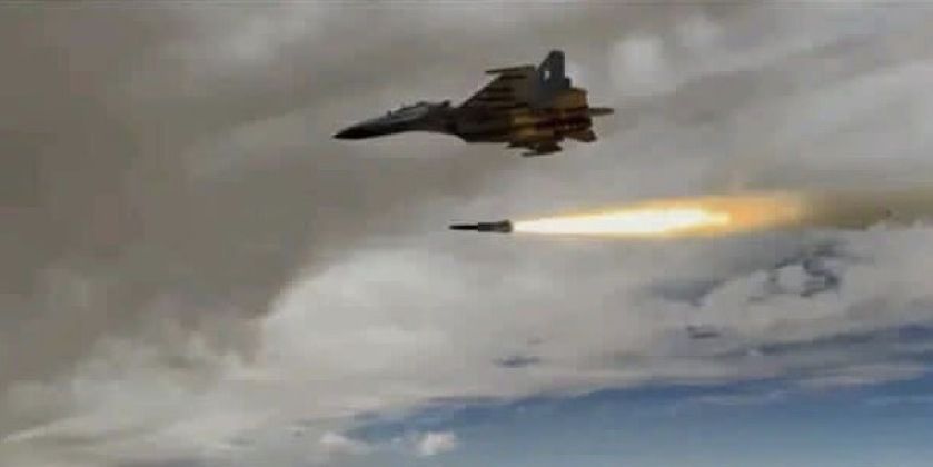 Kh-31P Launched By Algerian Air Force Su-30MKA Fighter