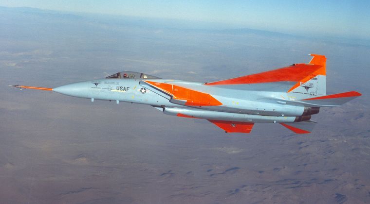F-15 During First Flight in 1972 Three Years Before Service Entry