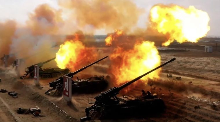 Korean People`s Army 170mm Self Propelled Howitzers