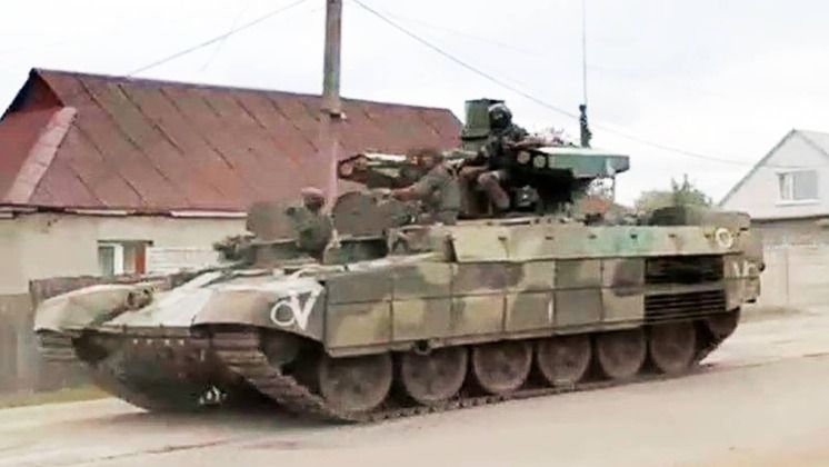 Russian Army BMPT Combat Vehicle in the Ukrainian Theatre in 2022