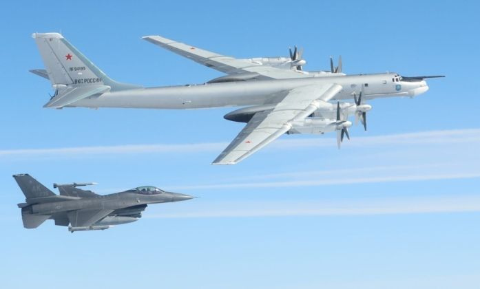 F-16 Intercepts Tu-95 Near Alaska
