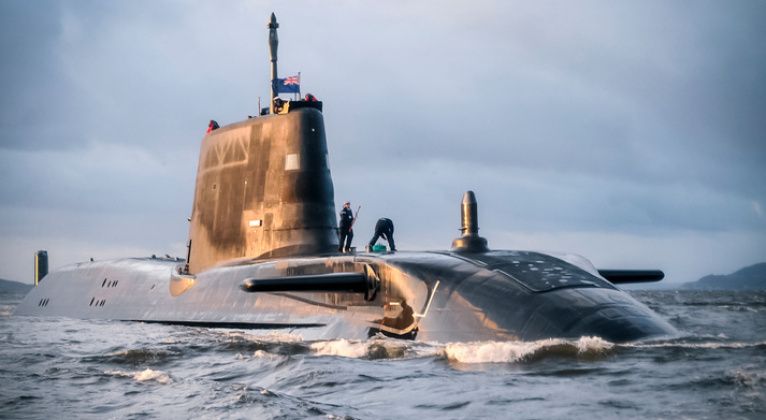 British Royal Navy Astute Class Submarine