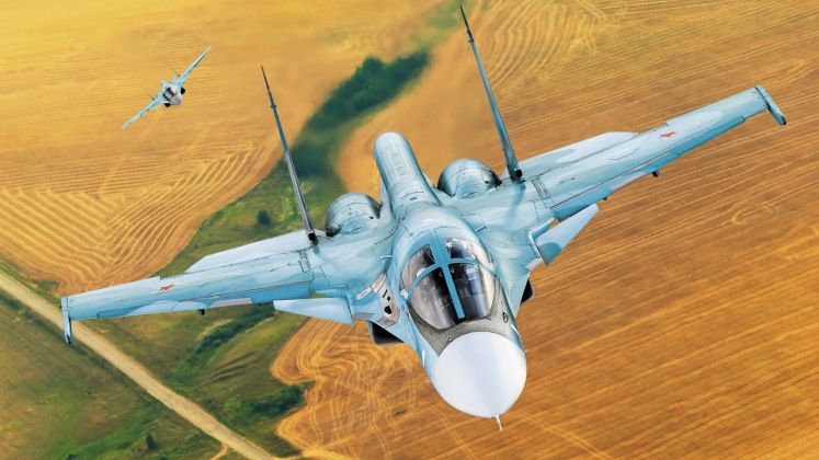 Russian Aerospace Forces Su-34 Fighters