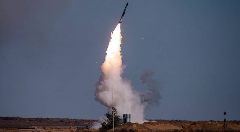 Surface-to-Air Missile Launch From S-400 System